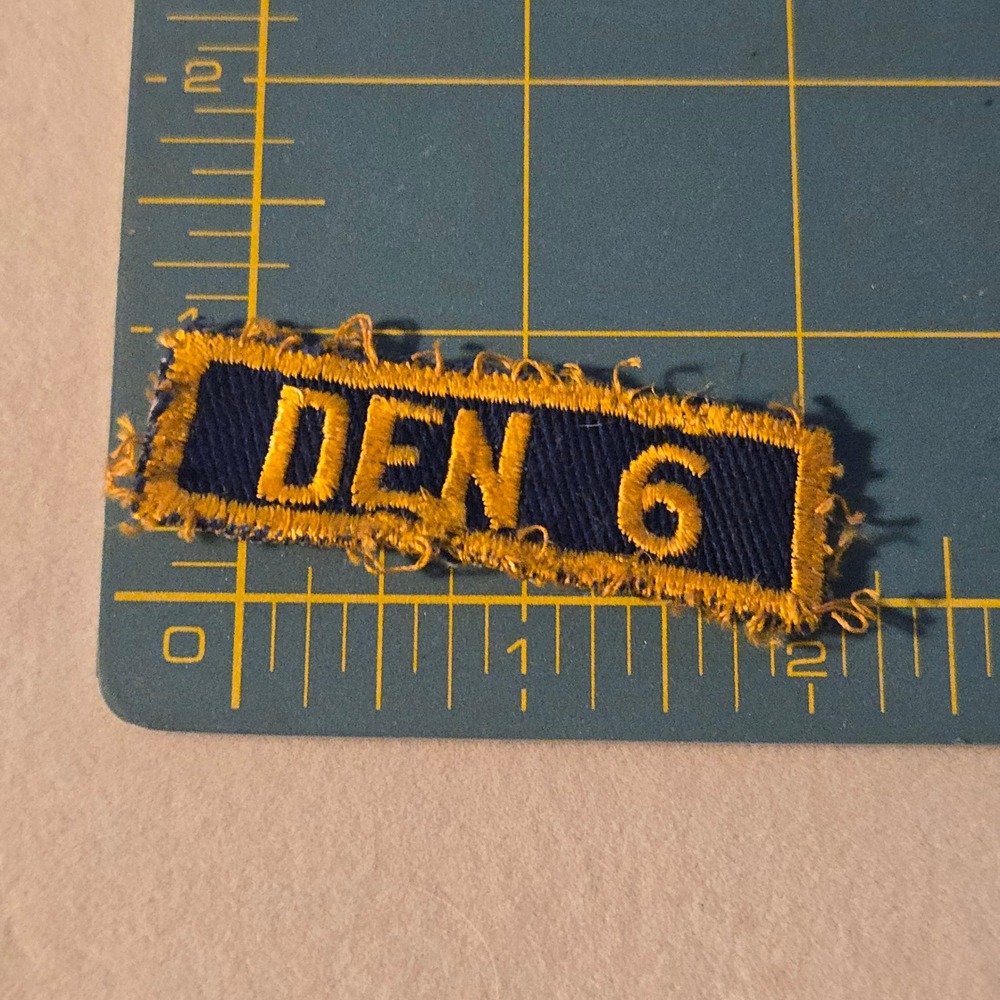 VTG 1960s BSA DEN 6 Patch Sam Houston Boy Scouts Of America Blue Gold Uniform